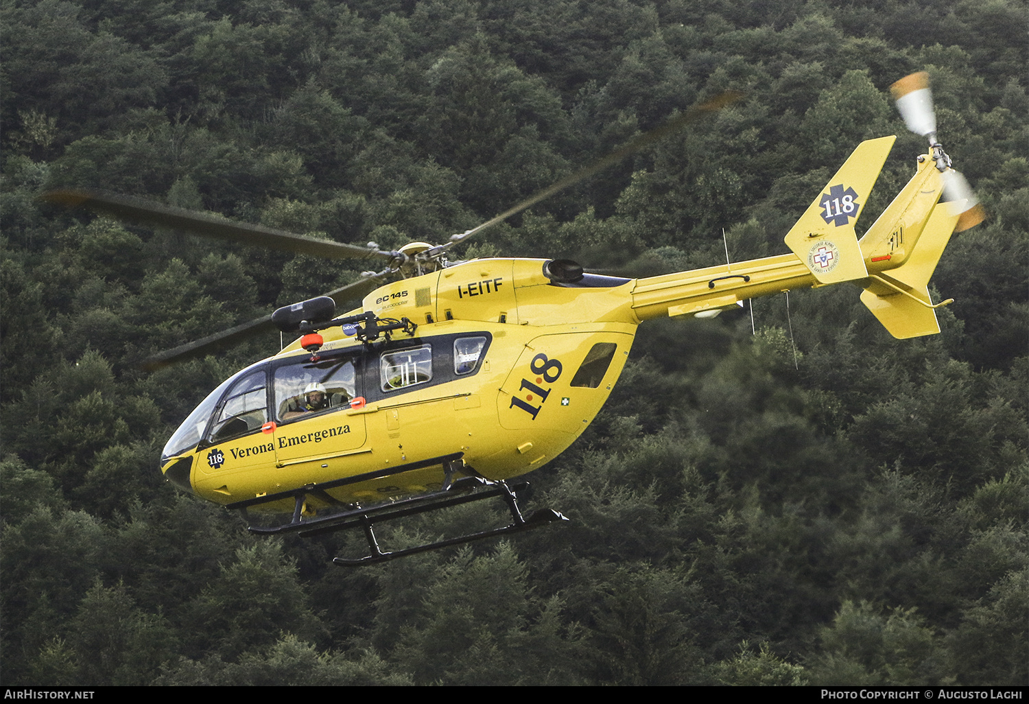 Aircraft Photo of I-EITF | Eurocopter-Kawasaki EC-145 (BK-117C-2) | Verona Emergenza | AirHistory.net #477457