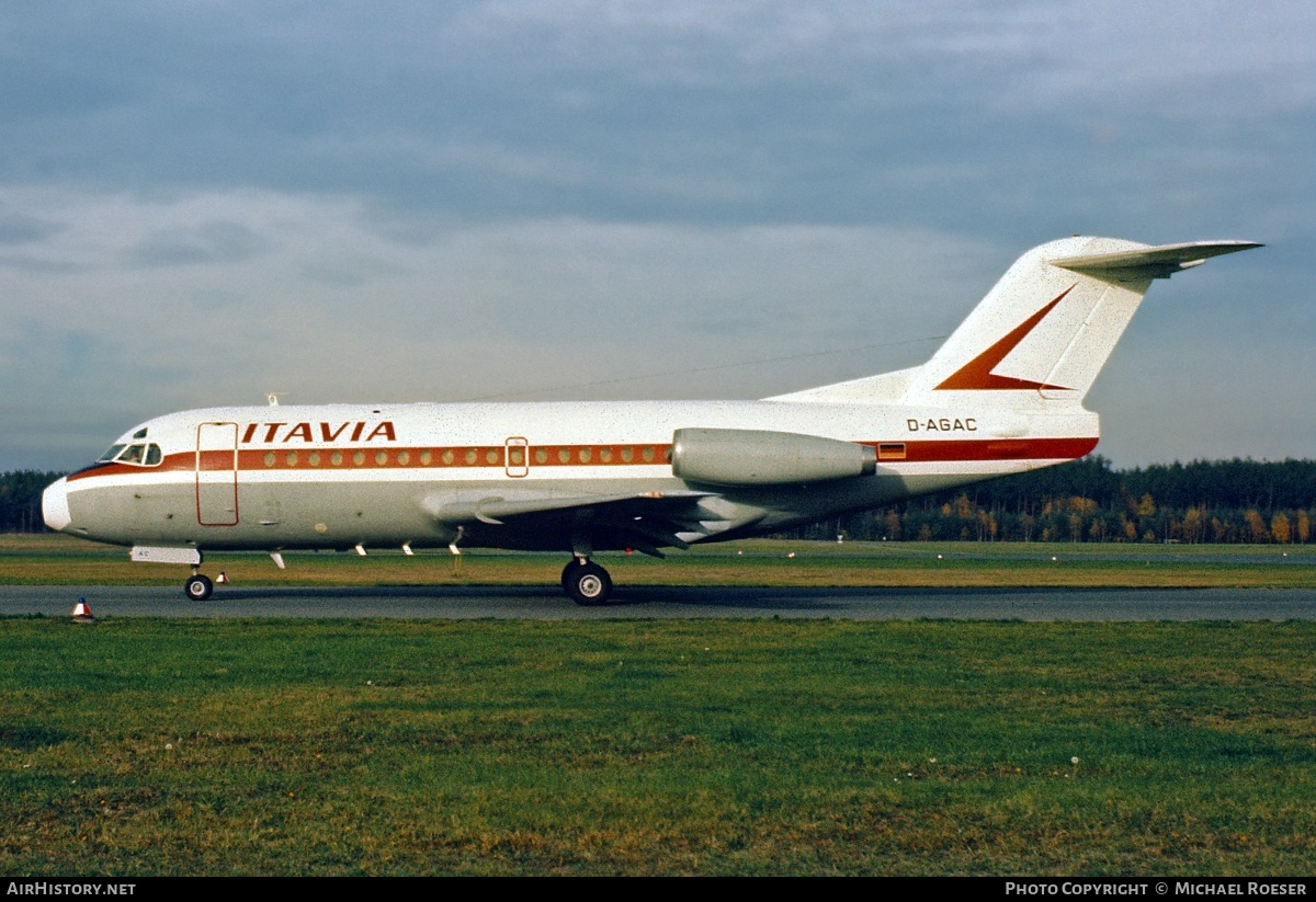 Aircraft Photo of D-AGAC | Fokker F28-1000 Fellowship | Itavia | AirHistory.net #477543