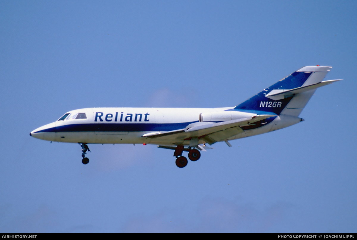 Aircraft Photo of N126R | Dassault Falcon 20C | Reliant Airlines | AirHistory.net #477561