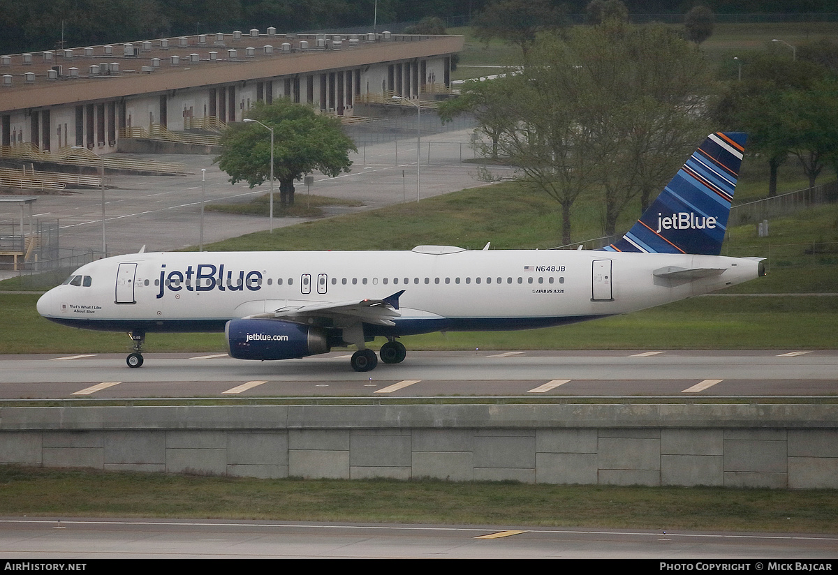 Aircraft Photo of N648JB | Airbus A320-232 | JetBlue Airways | AirHistory.net #477570