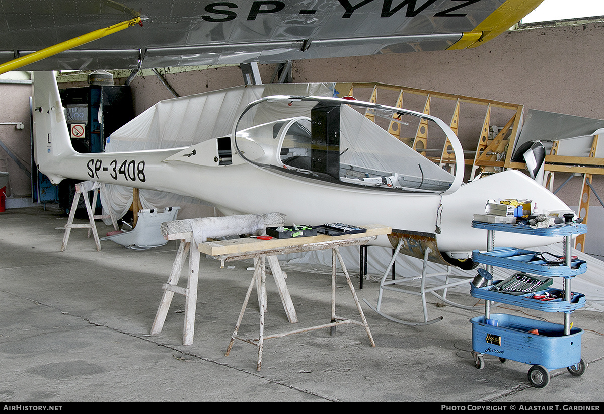 Aircraft Photo of SP-3408 | PZL-Bielsko SZD-50-3 Puchacz | AirHistory.net #477579