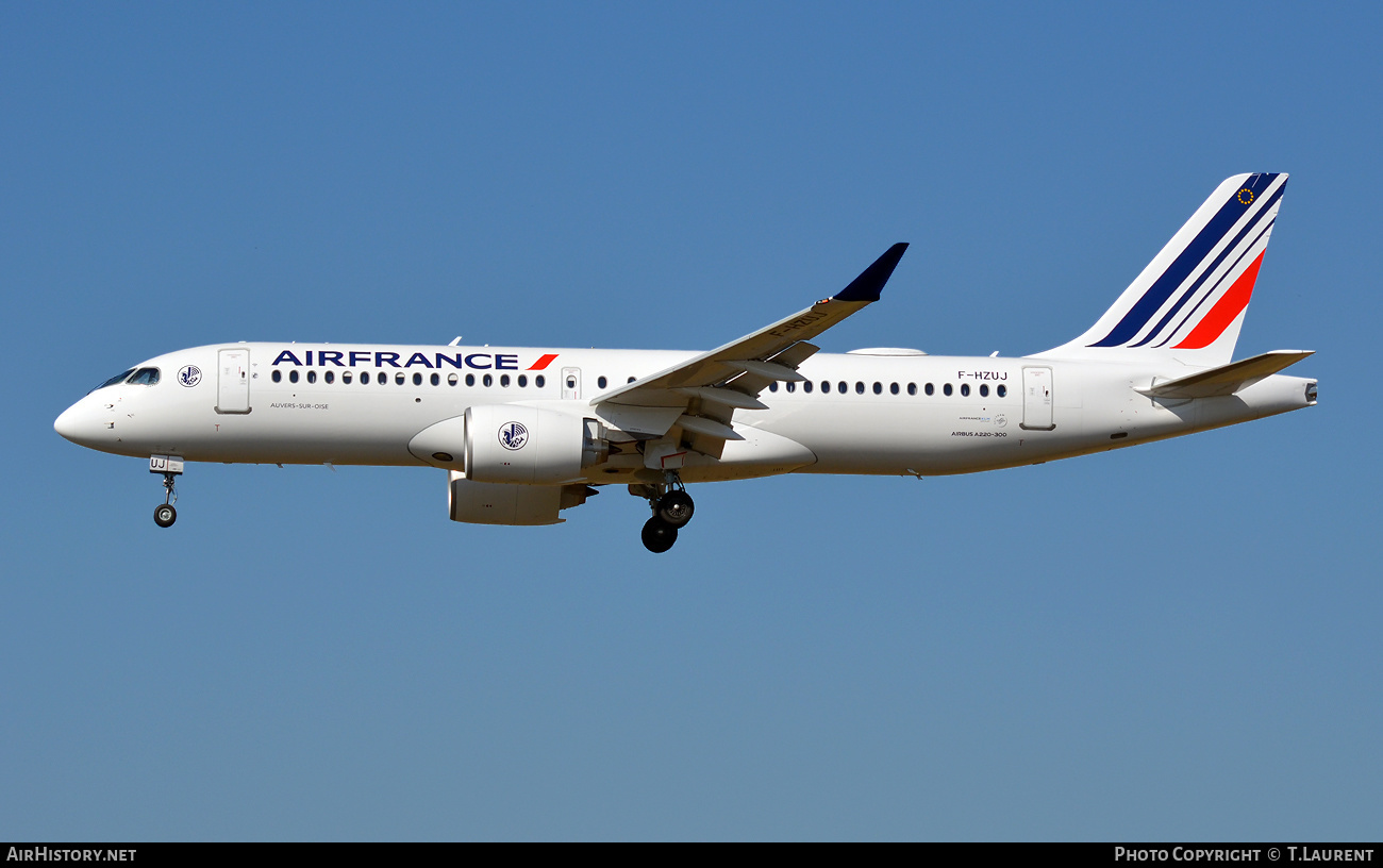 Aircraft Photo of F-HZUJ | Airbus A220-371 (BD-500-1A11) | Air France | AirHistory.net #477586