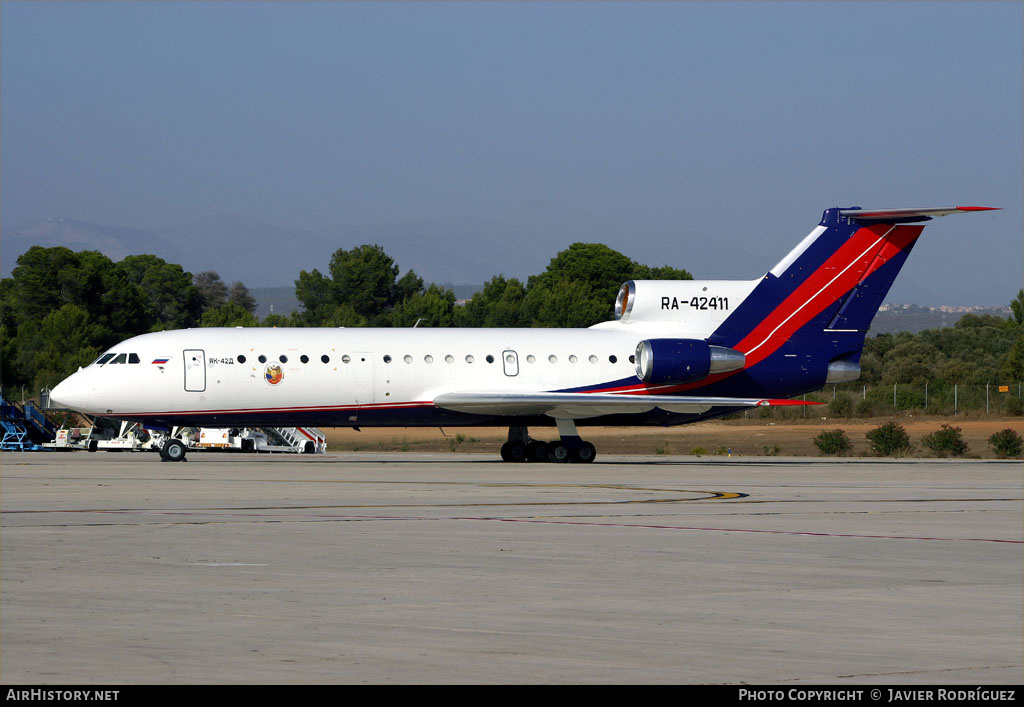 Aircraft Photo of RA-42411 | Yakovlev Yak-42D | Rosoboronexport | AirHistory.net #477615