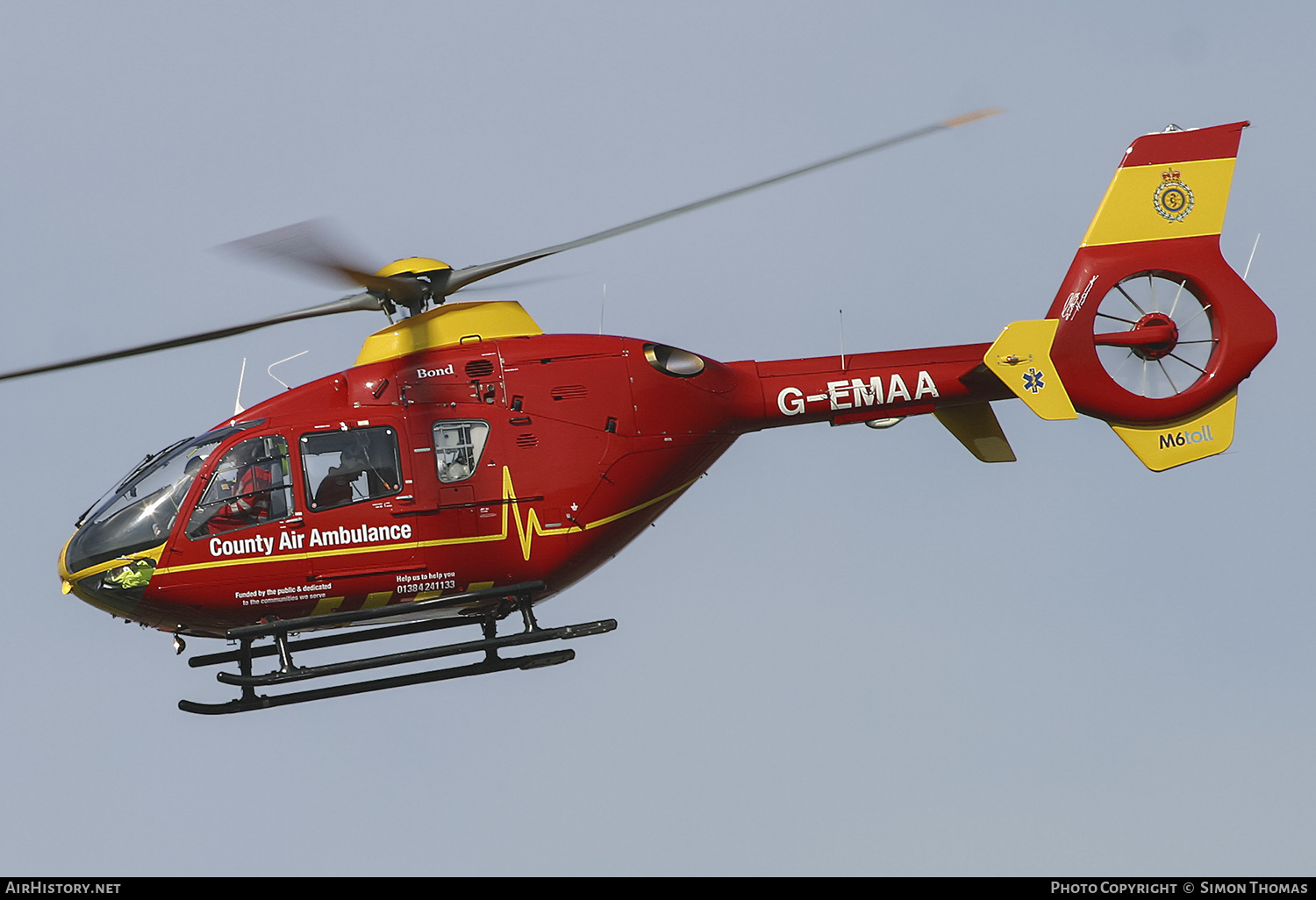 Aircraft Photo of G-EMAA | Eurocopter EC-135T-2 | County Air Ambulance | AirHistory.net #477625