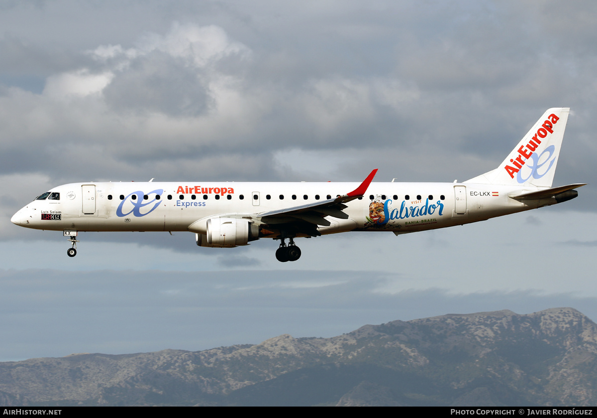 Aircraft Photo of EC-LKX | Embraer 195LR (ERJ-190-200LR) | Air Europa | AirHistory.net #477627