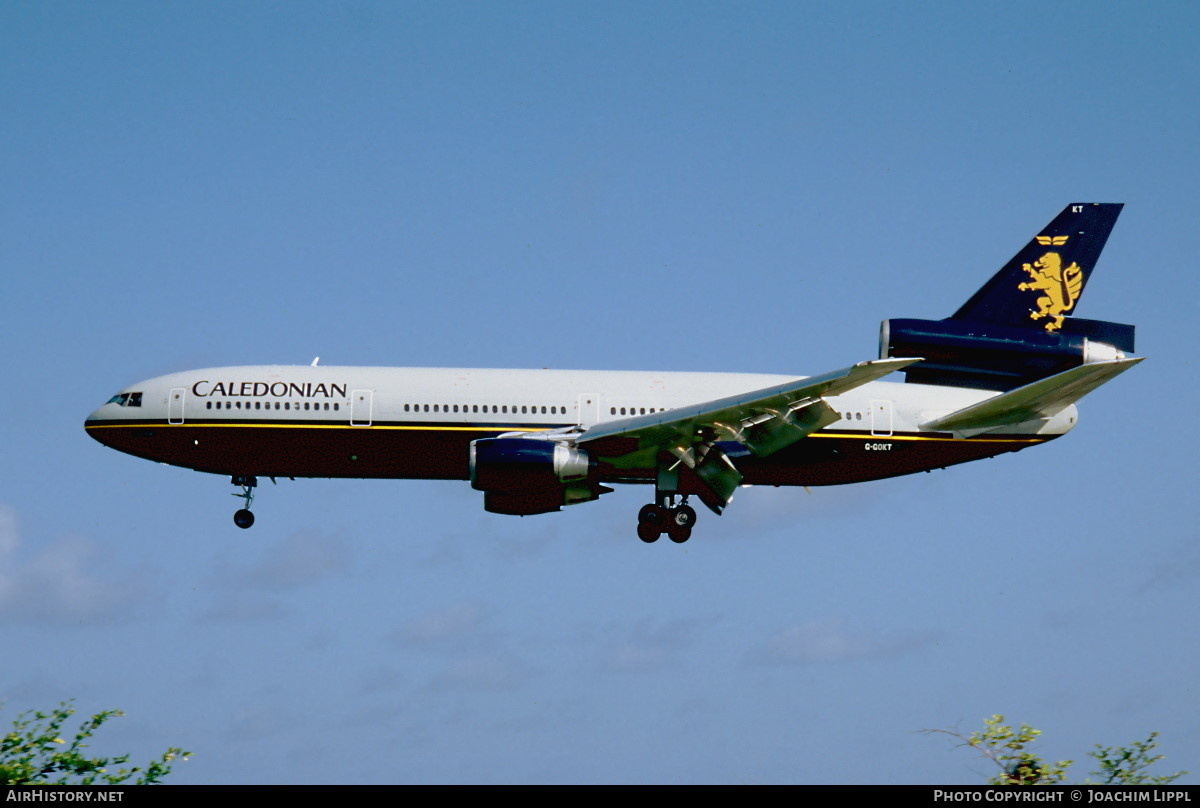 Aircraft Photo of G-GOKT | McDonnell Douglas DC-10-30 | Caledonian Airways | AirHistory.net #477685