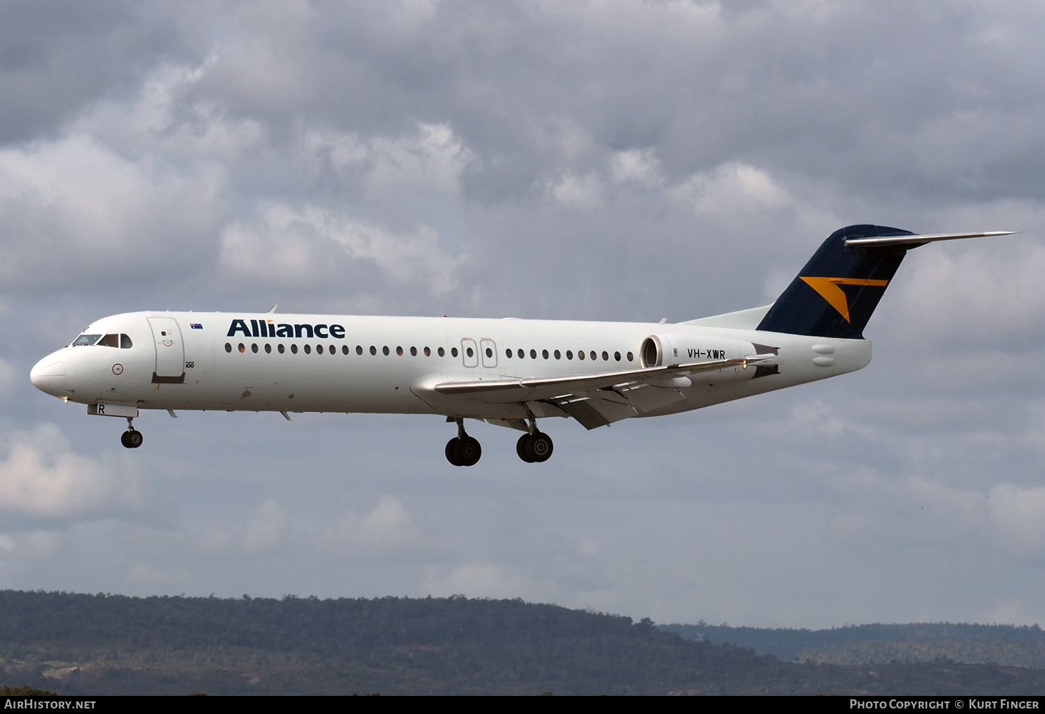 Aircraft Photo of VH-XWR | Fokker 100 (F28-0100) | Alliance Airlines | AirHistory.net #477836