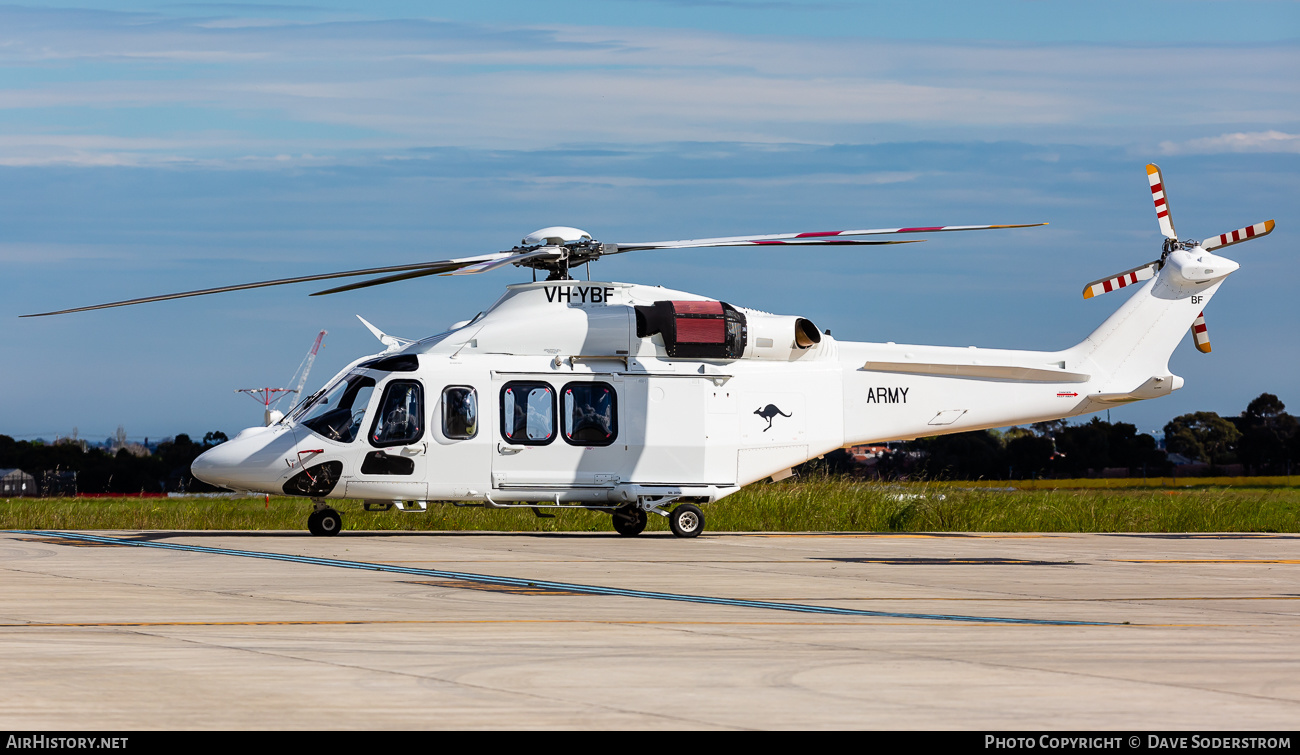 Aircraft Photo of VH-YBF | AgustaWestland AW-139 | Helicorp | Australia - Army | AirHistory.net #477860