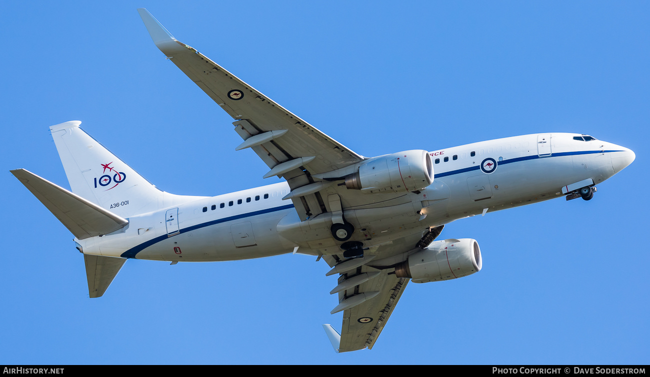 Aircraft Photo of A36-001 | Boeing 737-7DT BBJ | Australia - Air Force | AirHistory.net #477864