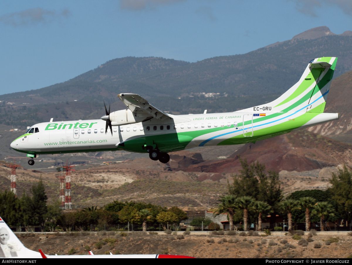 Aircraft Photo of EC-GRU | ATR ATR-72-202 | Binter Canarias | AirHistory.net #477884