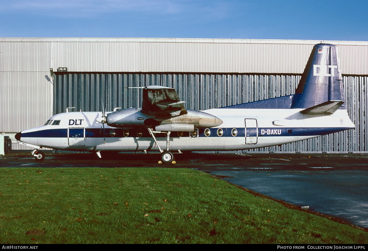 Aircraft Photo of D-BAKU | Fokker F27-200 Friendship | DLT - Deutsche Luftverkehrsgesellschaft | AirHistory.net #477897