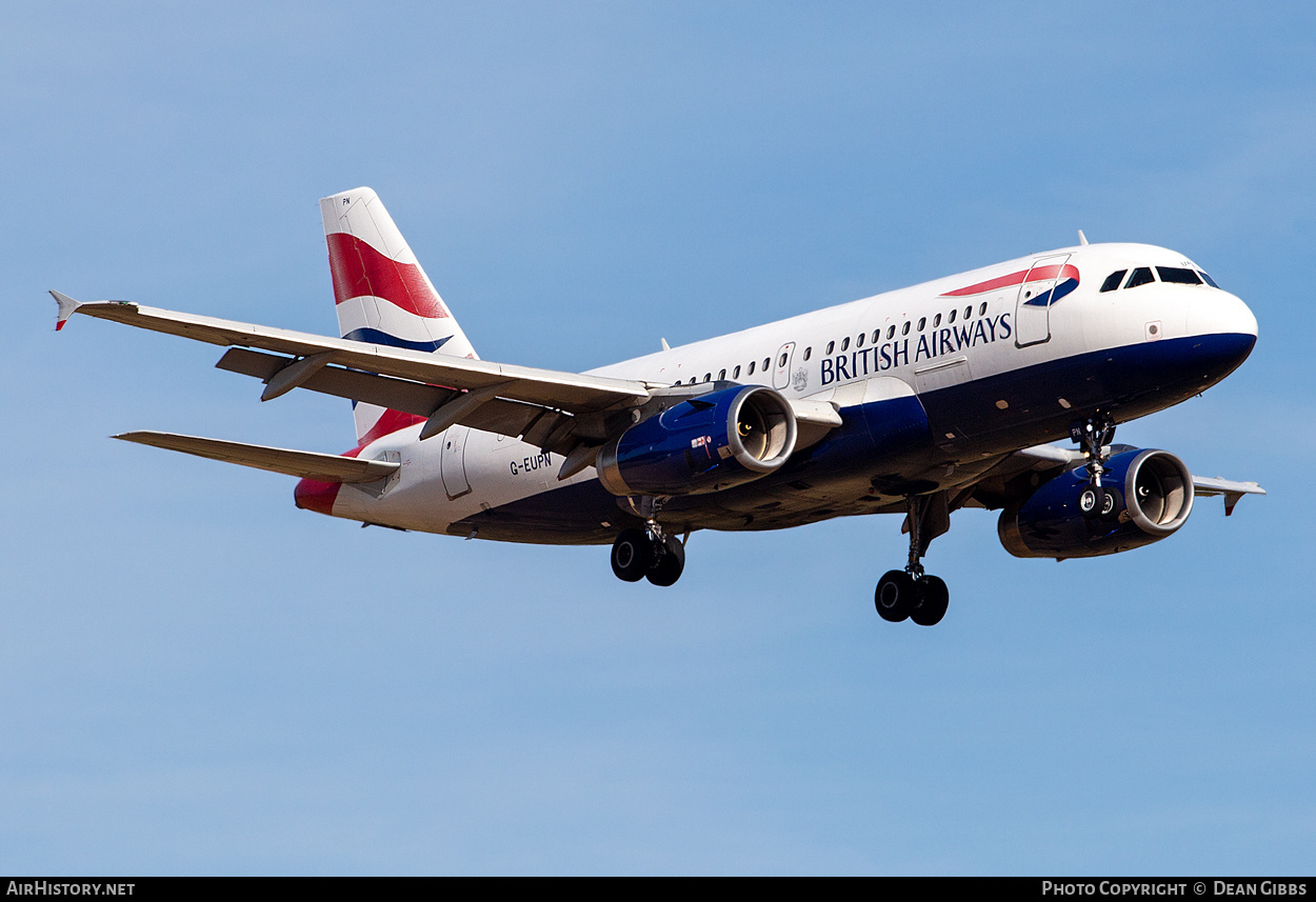 Aircraft Photo of G-EUPN | Airbus A319-131 | British Airways | AirHistory.net #477902