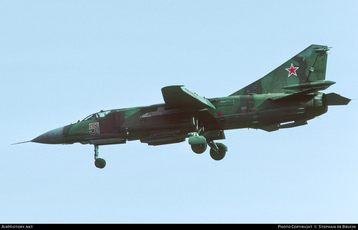 Aircraft Photo of 51 red | Mikoyan-Gurevich MiG-23MLD | Soviet Union - Air Force | AirHistory.net #477914