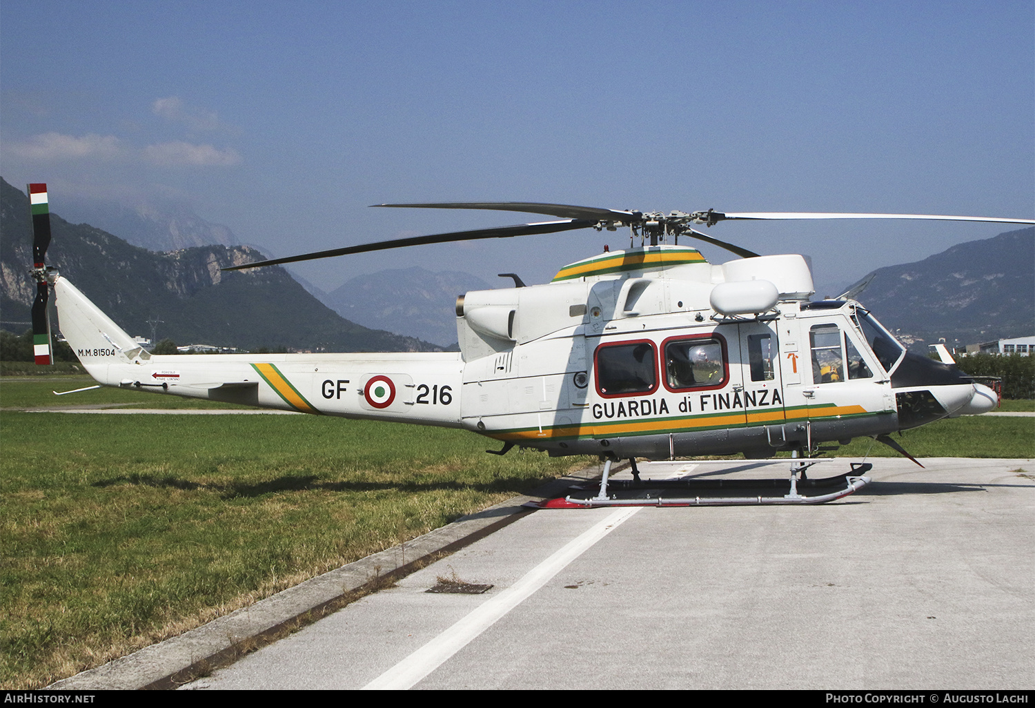 Aircraft Photo of MM81504 | Agusta AB-412HP Grifone | Italy - Guardia di Finanza | AirHistory.net #477939