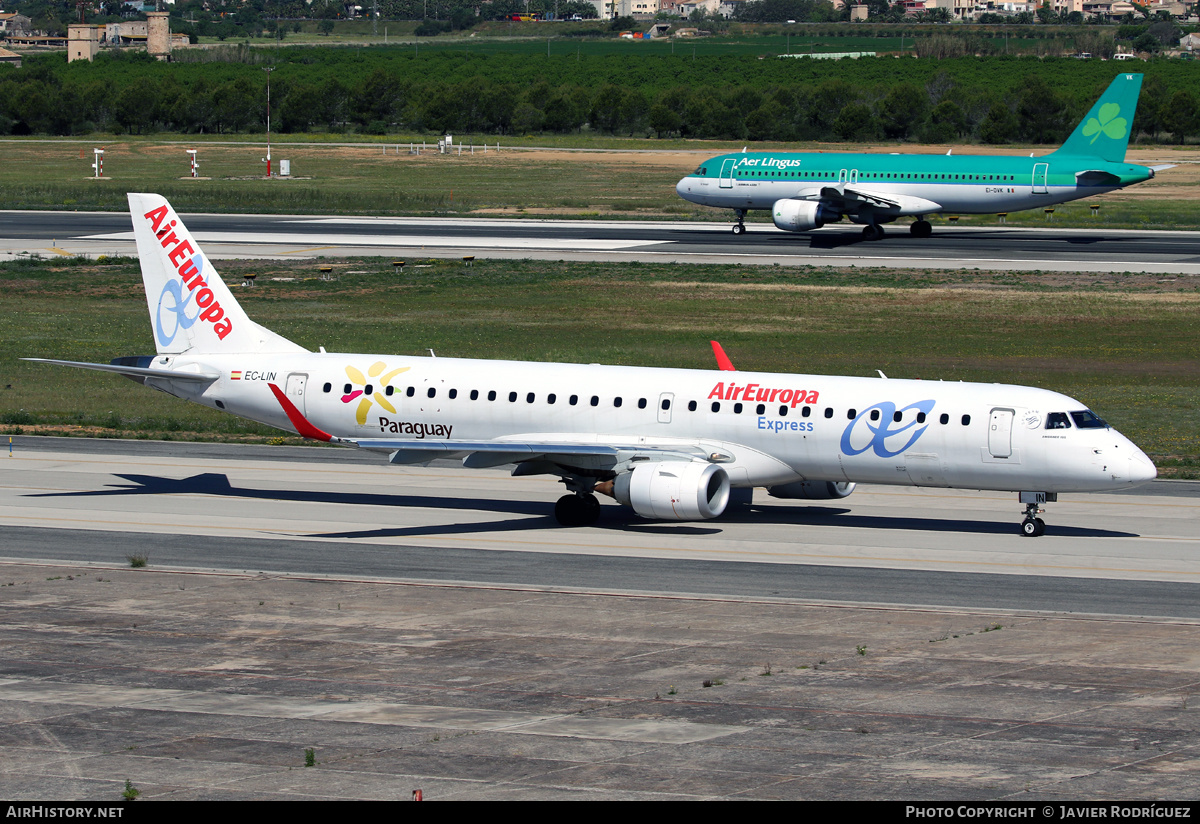 Aircraft Photo of EC-LIN | Embraer 195LR (ERJ-190-200LR) | Air Europa Express | AirHistory.net #477945
