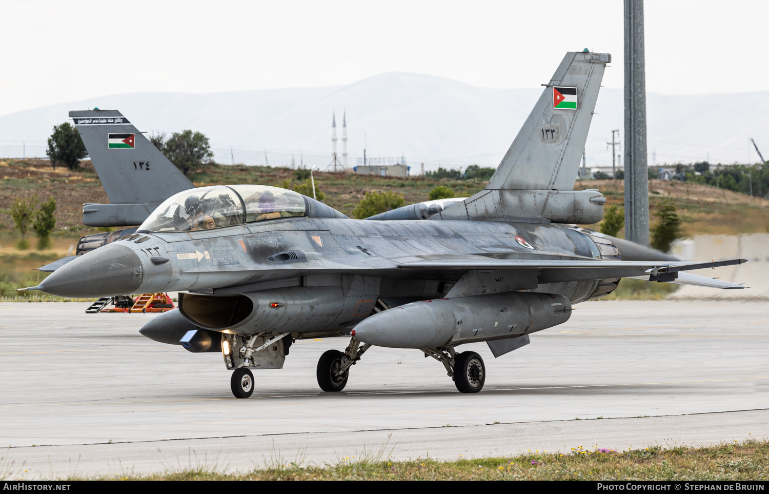 Aircraft Photo of 133 | General Dynamics F-16BM Fighting Falcon | Jordan - Air Force | AirHistory.net #477947