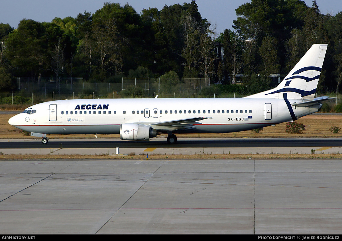 Aircraft Photo of SX-BGJ | Boeing 737-4S3 | Aegean Airlines | AirHistory.net #477954