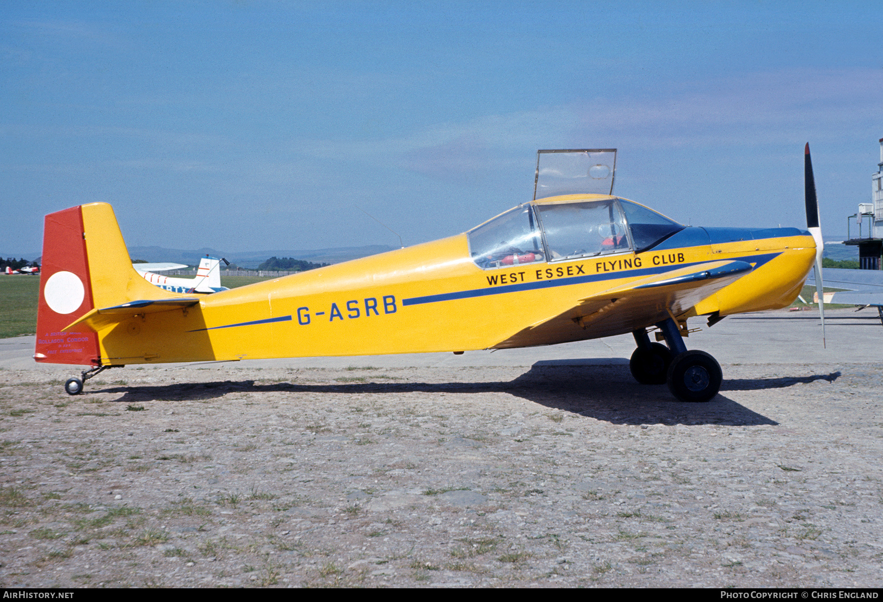Aircraft Photo of G-ASRB | Rollason Druine D.62B Condor | West Essex Flying Club | AirHistory.net #477960