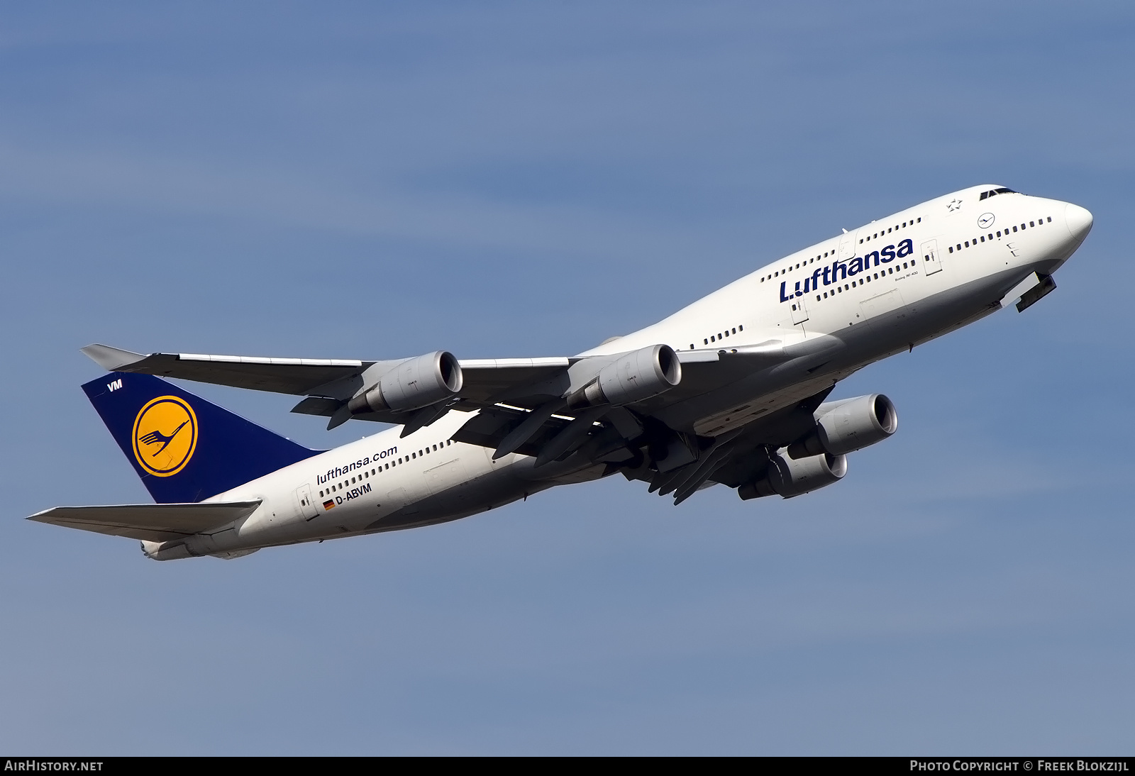 Aircraft Photo of D-ABVM | Boeing 747-430 | Lufthansa | AirHistory.net #478030