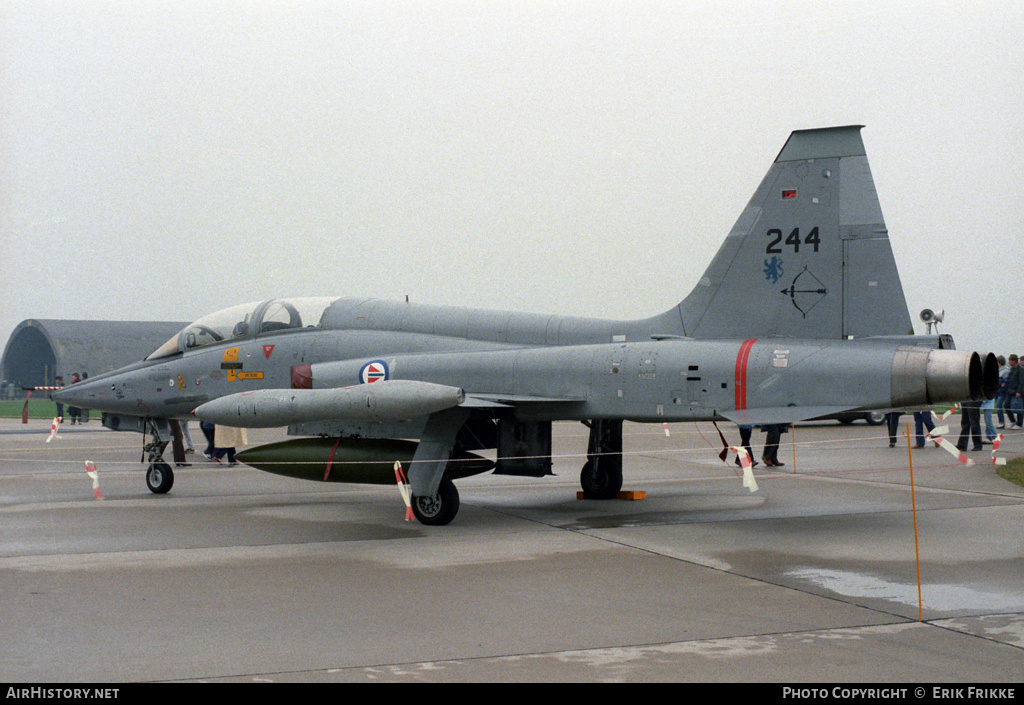 Aircraft Photo of 244 | Northrop F-5B Freedom Fighter | Norway - Air Force | AirHistory.net #478115