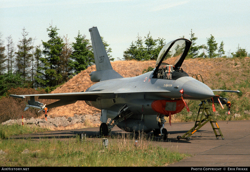 Aircraft Photo of 287 | General Dynamics F-16A Fighting Falcon | Norway - Air Force | AirHistory.net #478124