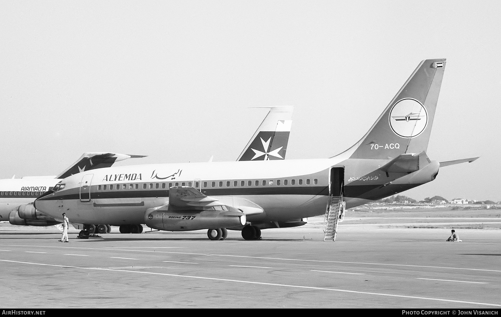 Aircraft Photo of 7O-ACQ | Boeing 737-2R4C/Adv | Alyemda | AirHistory.net #478161