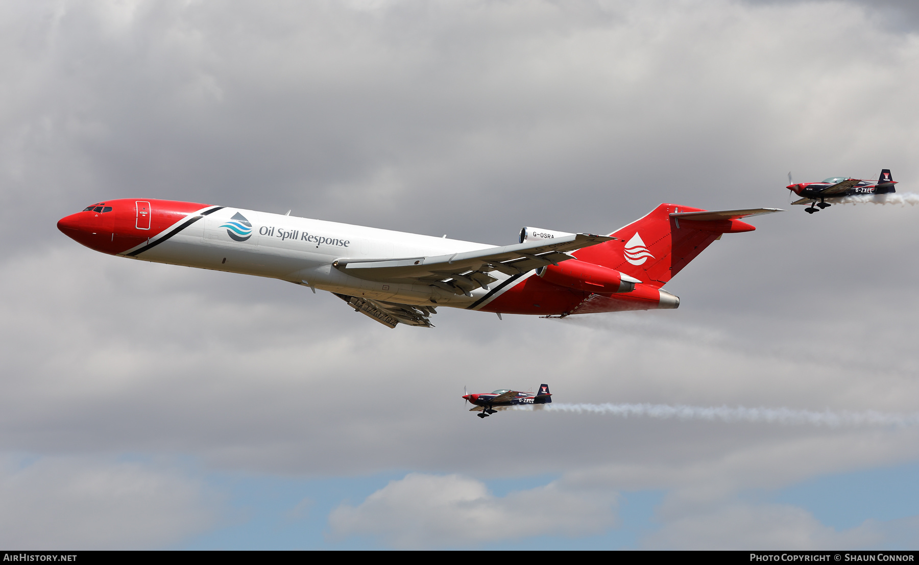 Aircraft Photo of G-OSRA | Boeing 727-2S2F/Adv(RE) Super 27 | Oil Spill Response | AirHistory.net #478193