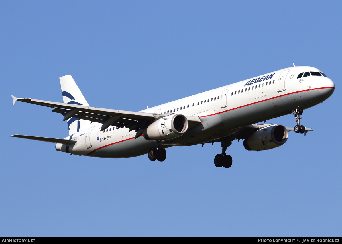 Aircraft Photo of SX-DVP | Airbus A321-232 | Aegean Airlines | AirHistory.net #478199