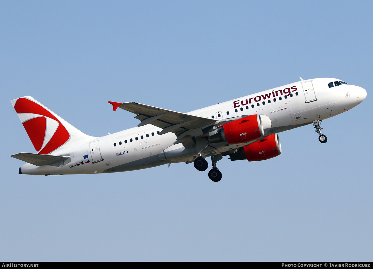 Aircraft Photo of OK-NEM | Airbus A319-112 | Eurowings | AirHistory.net #478216