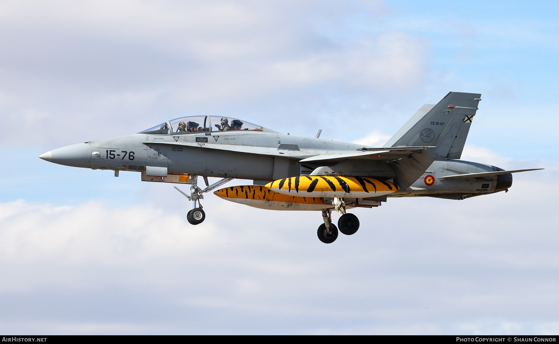Aircraft Photo of CE.15-07 | McDonnell Douglas EF-18BM Hornet | Spain - Air Force | AirHistory.net #478236