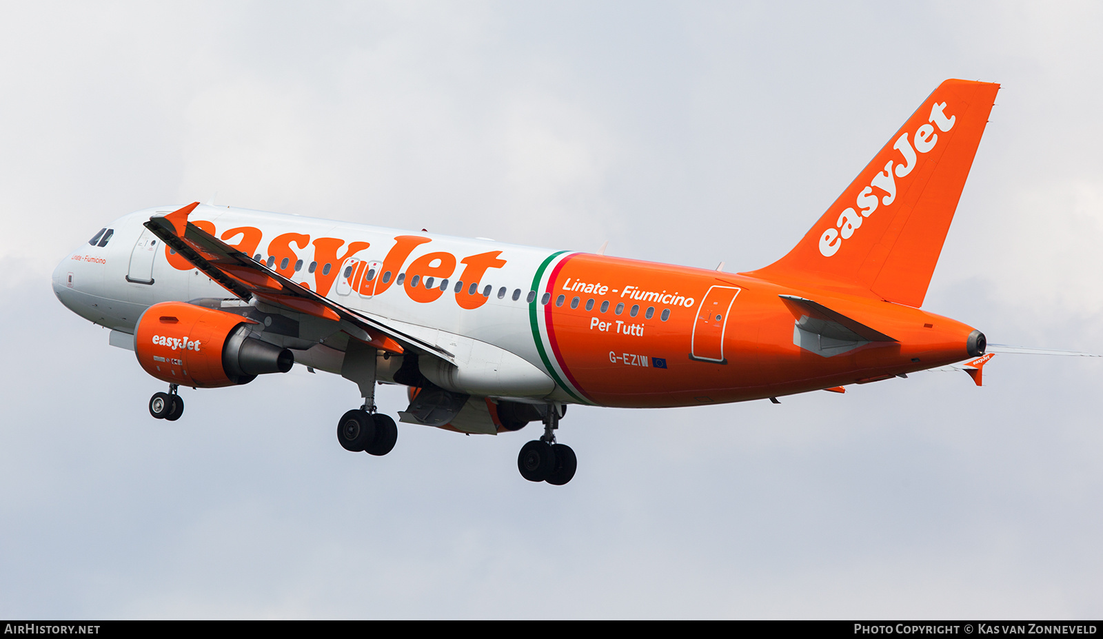 Aircraft Photo of G-EZIW | Airbus A319-111 | EasyJet | AirHistory.net #478247