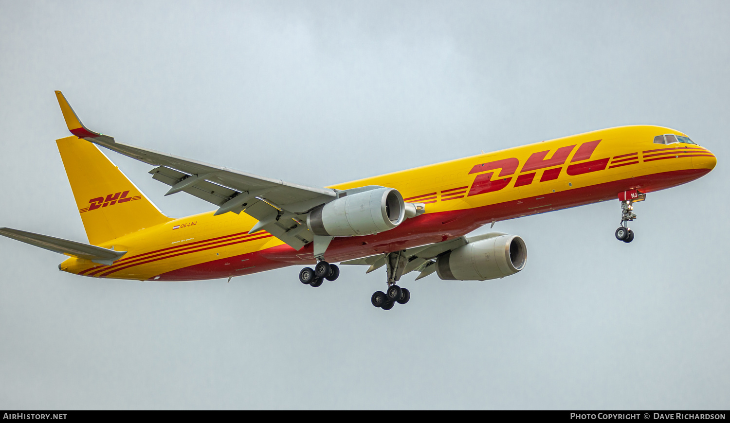 Aircraft Photo of OE-LNJ | Boeing 757-256(PCF) | DHL International | AirHistory.net #478265