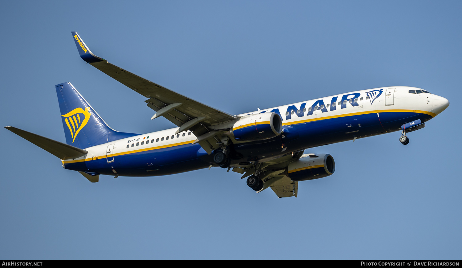Aircraft Photo of EI-EXE | Boeing 737-8AS | Ryanair | AirHistory.net #478269