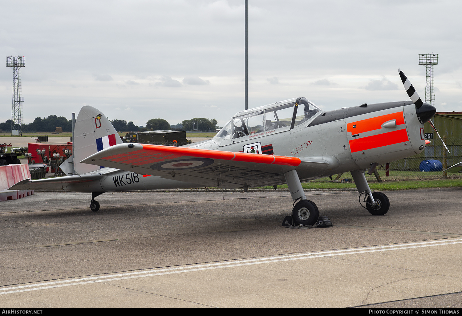 Aircraft Photo of WK518 | De Havilland DHC-1 Chipmunk T10 | UK - Air Force | AirHistory.net #478329