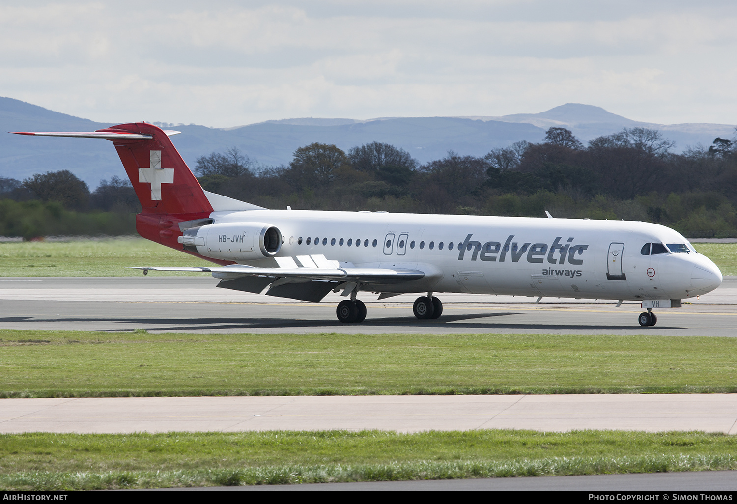 Aircraft Photo of HB-JVH | Fokker 100 (F28-0100) | Helvetic Airways | AirHistory.net #478331