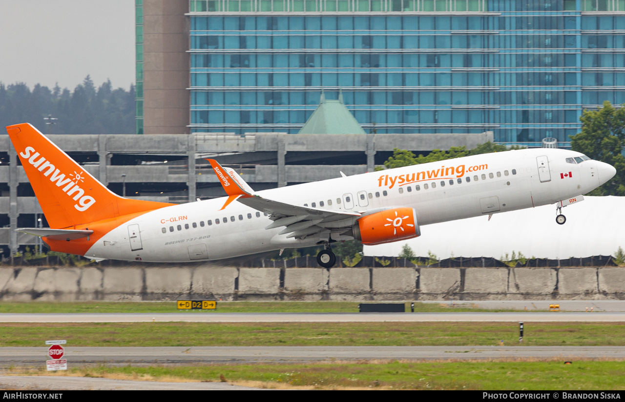 Aircraft Photo of C-GLRN | Boeing 737-8SH | Sunwing Airlines | AirHistory.net #478361