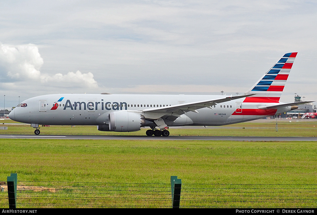 Aircraft Photo of N810AN | Boeing 787-8 Dreamliner | American Airlines | AirHistory.net #478379