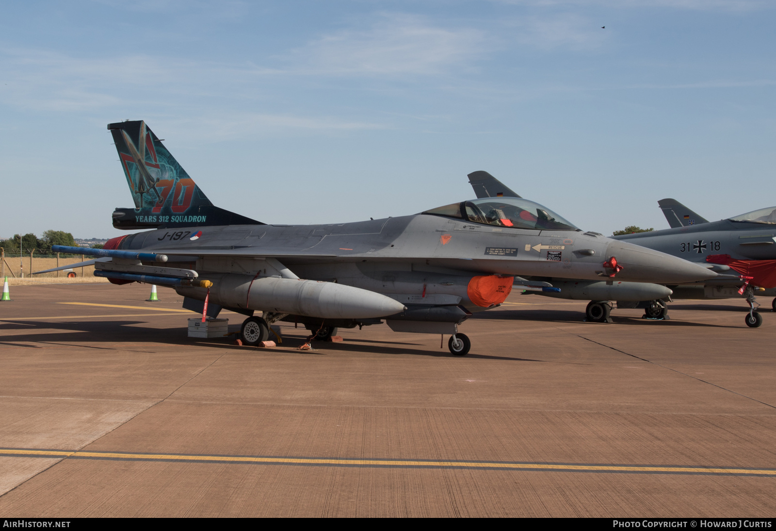 Aircraft Photo of J-197 | General Dynamics F-16AM Fighting Falcon | Netherlands - Air Force | AirHistory.net #478386
