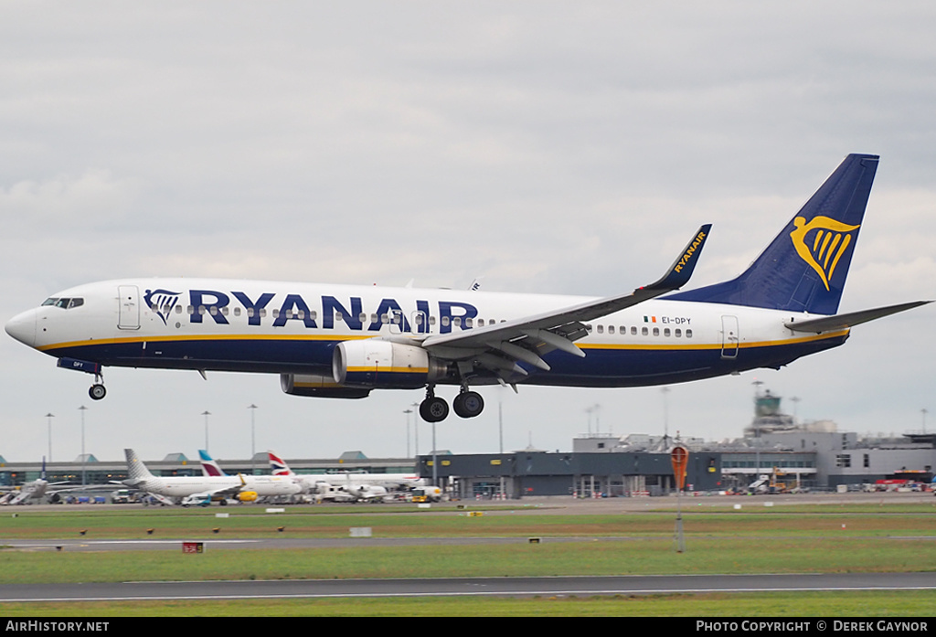 Aircraft Photo of EI-DPY | Boeing 737-8AS | Ryanair | AirHistory.net #478395