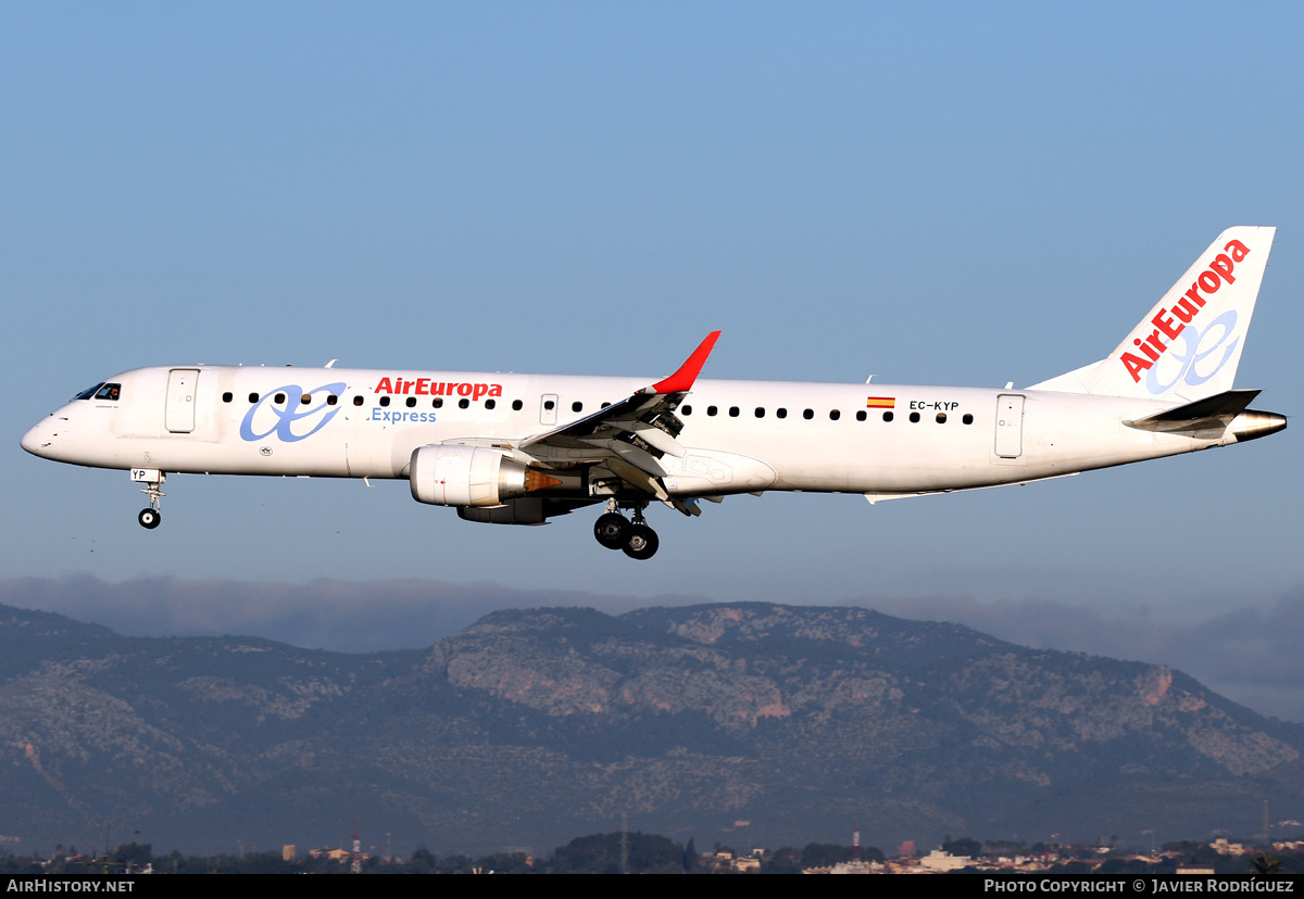 Aircraft Photo of EC-KYP | Embraer 195LR (ERJ-190-200LR) | Air Europa Express | AirHistory.net #478437