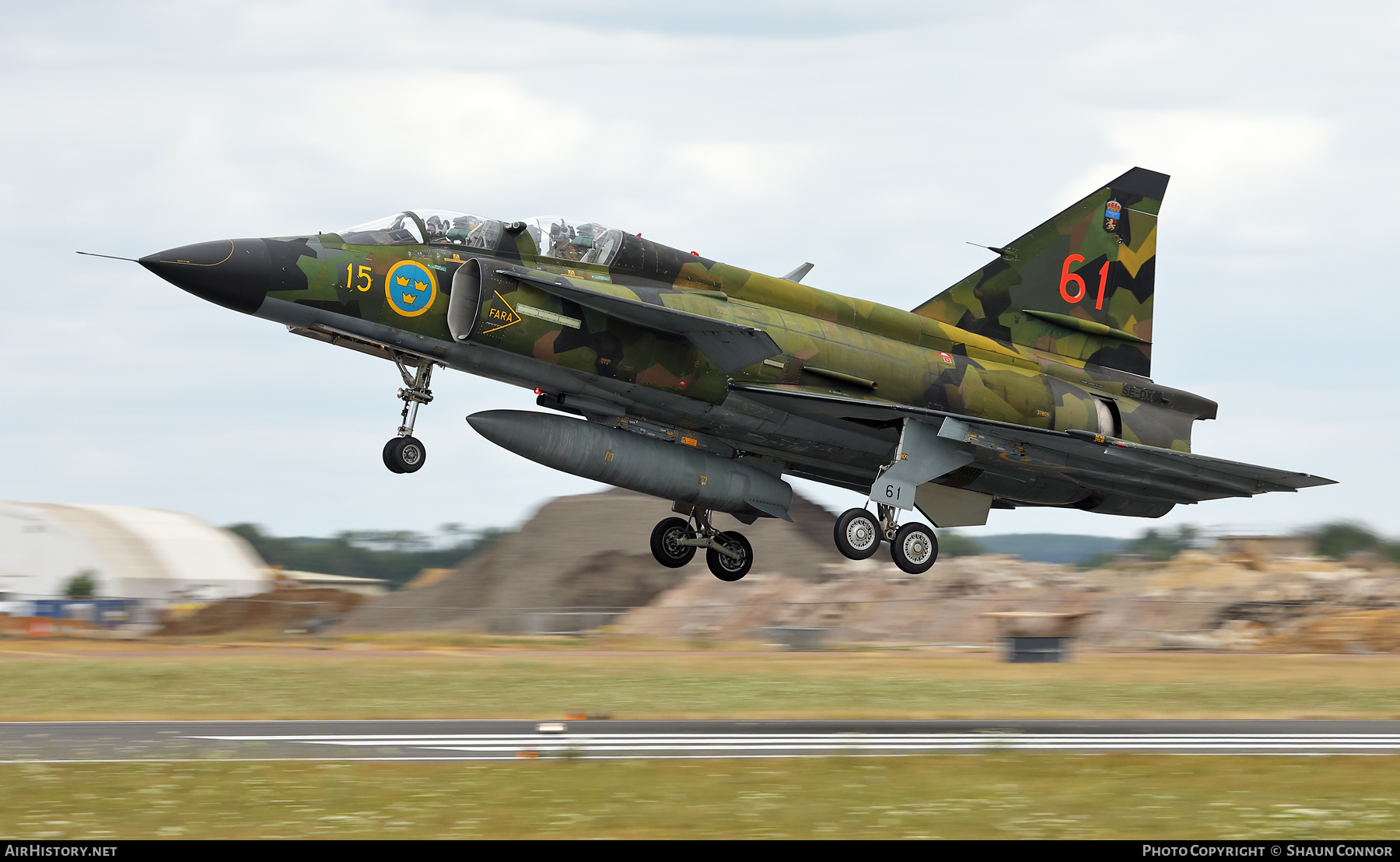 Aircraft Photo of SE-DXO / 37809 | Saab Sk37E Viggen | Sweden - Air Force | AirHistory.net #478555