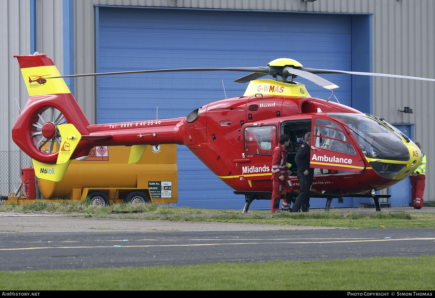 Aircraft Photo of G-WMAS | Eurocopter EC-135T-2 | Midlands Air Ambulance | AirHistory.net #478655