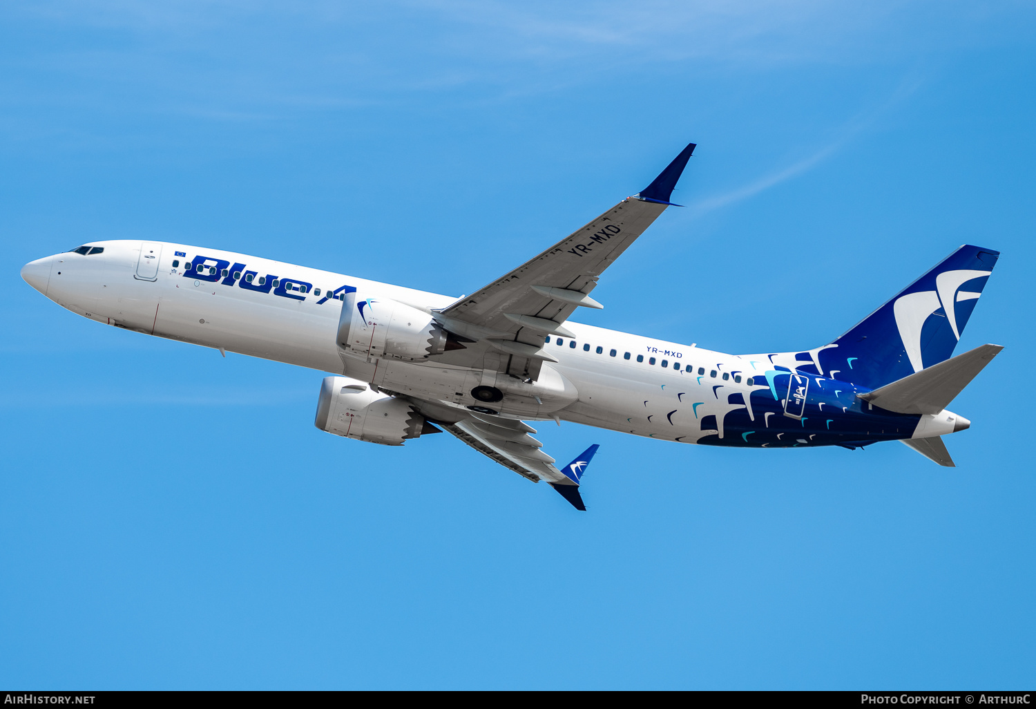Aircraft Photo of YR-MXD | Boeing 737-8 Max 8 | Blue Air | AirHistory.net #478669