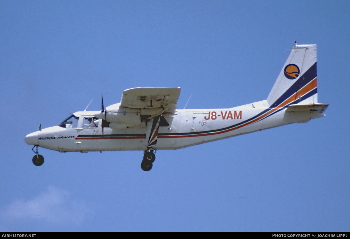 Aircraft Photo of J8-VAM | Britten-Norman BN-2B-26 Islander | Mustique Airways | AirHistory.net #478732