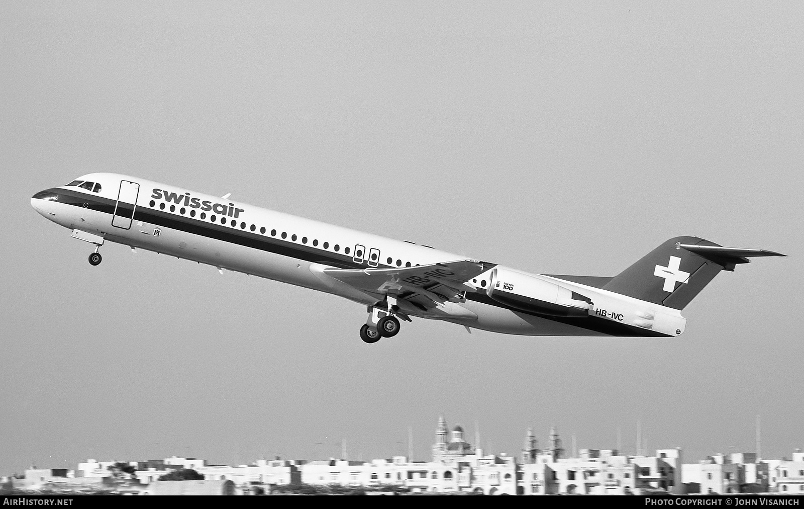 Aircraft Photo of HB-IVC | Fokker 100 (F28-0100) | Swissair | AirHistory.net #478763