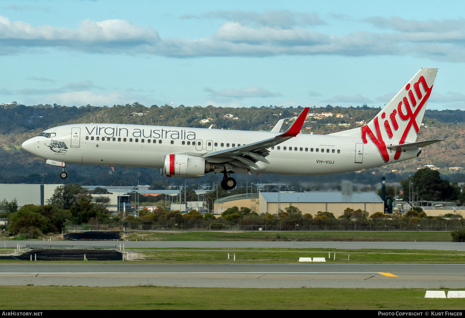 Aircraft Photo of VH-VUJ | Boeing 737-8FE | Virgin Australia Airlines | AirHistory.net #478779