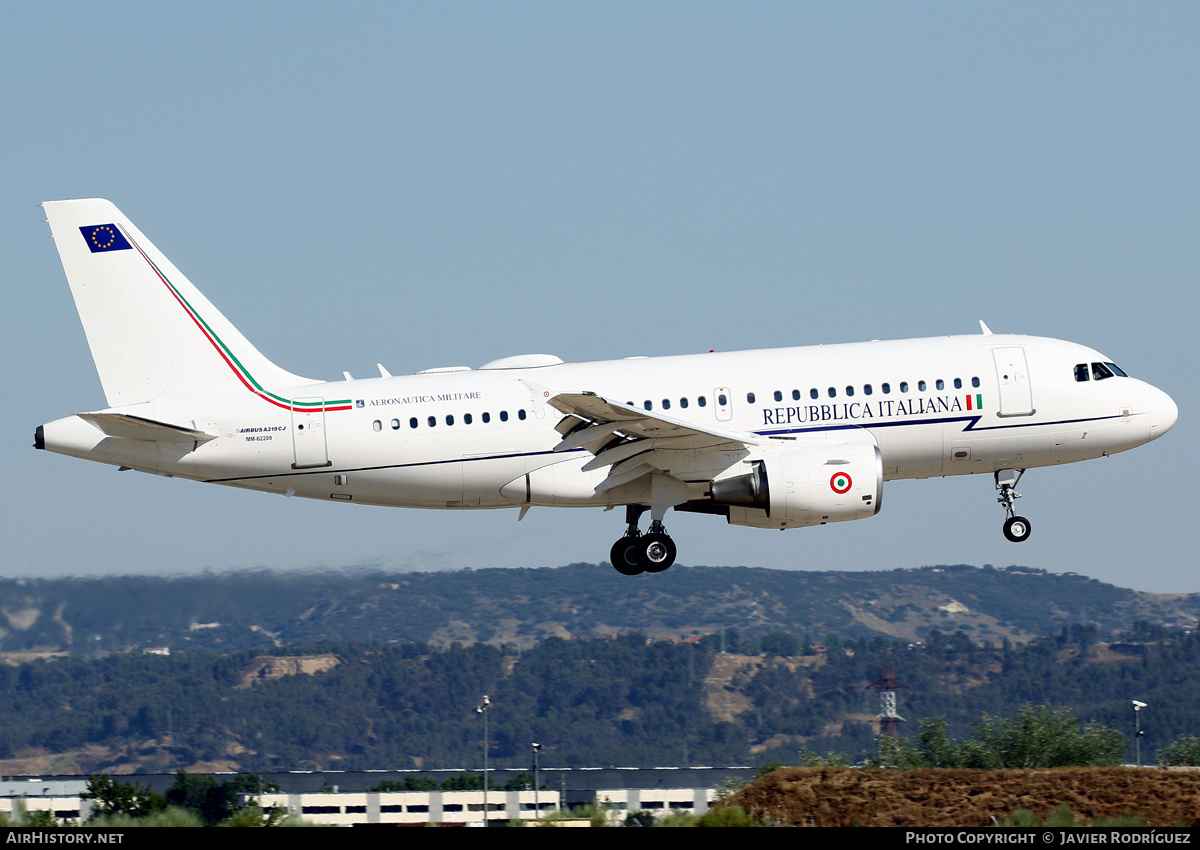 Aircraft Photo of MM62209 | Airbus ACJ319 (A319-115/CJ) | Italy - Air Force | AirHistory.net #478836