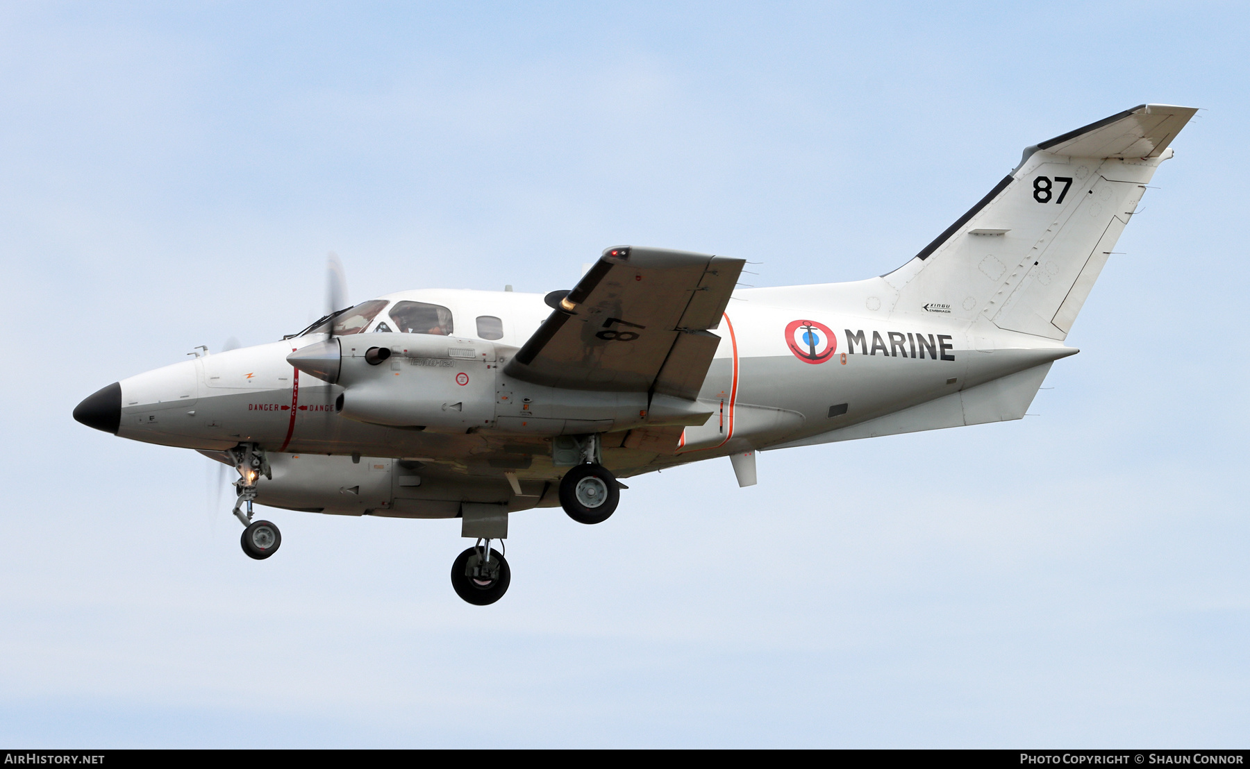 Aircraft Photo of 87 | Embraer EMB-121AN Xingu | France - Navy | AirHistory.net #478857