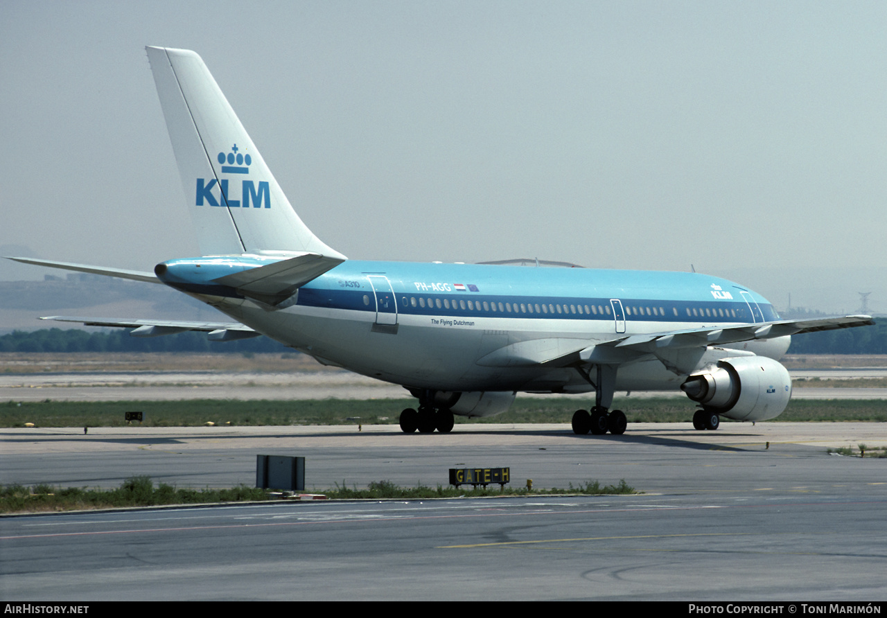 Aircraft Photo of PH-AGG | Airbus A310-203 | KLM - Royal Dutch Airlines | AirHistory.net #478923
