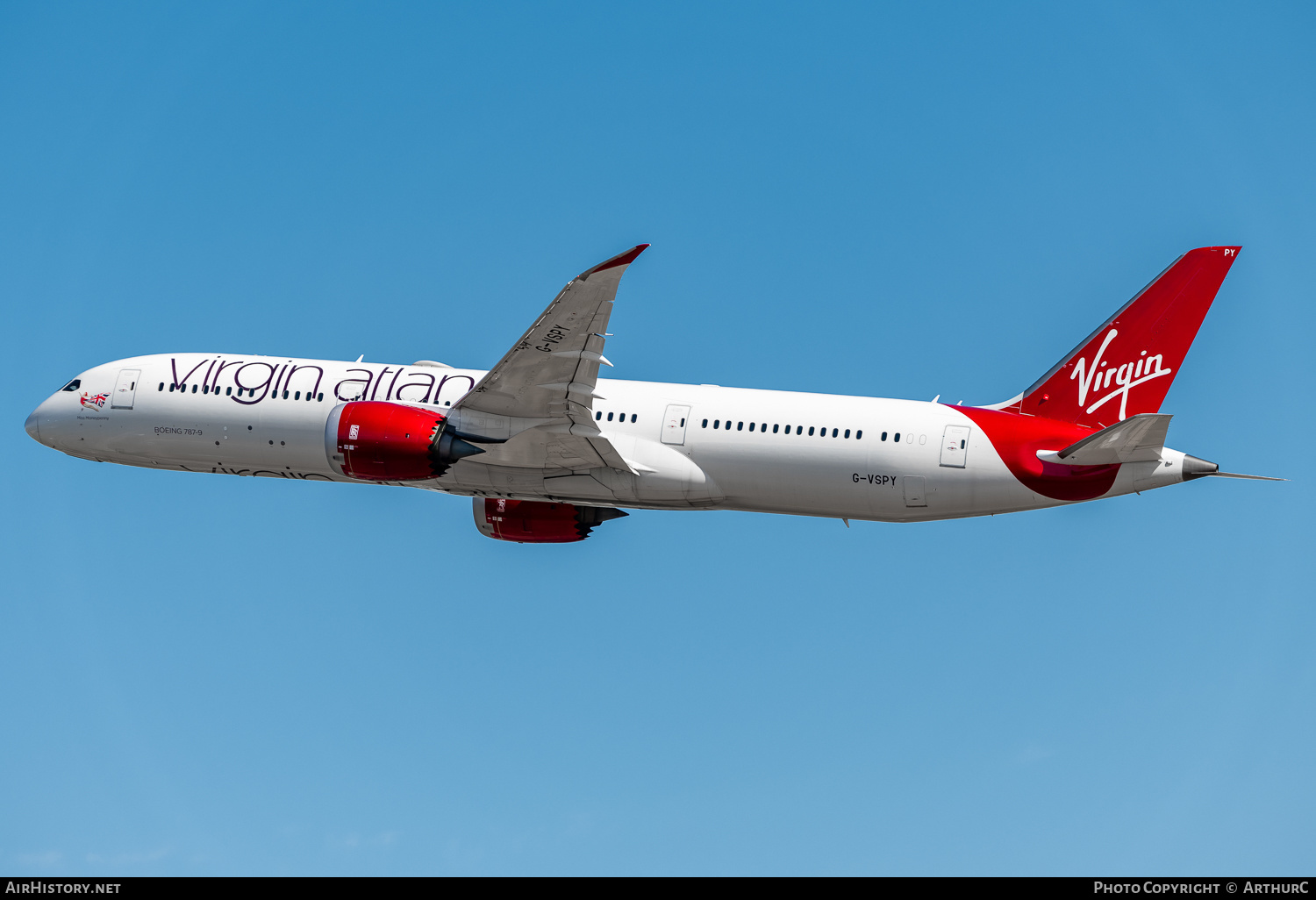 Aircraft Photo of G-VSPY | Boeing 787-9 Dreamliner | Virgin Atlantic Airways | AirHistory.net #478935